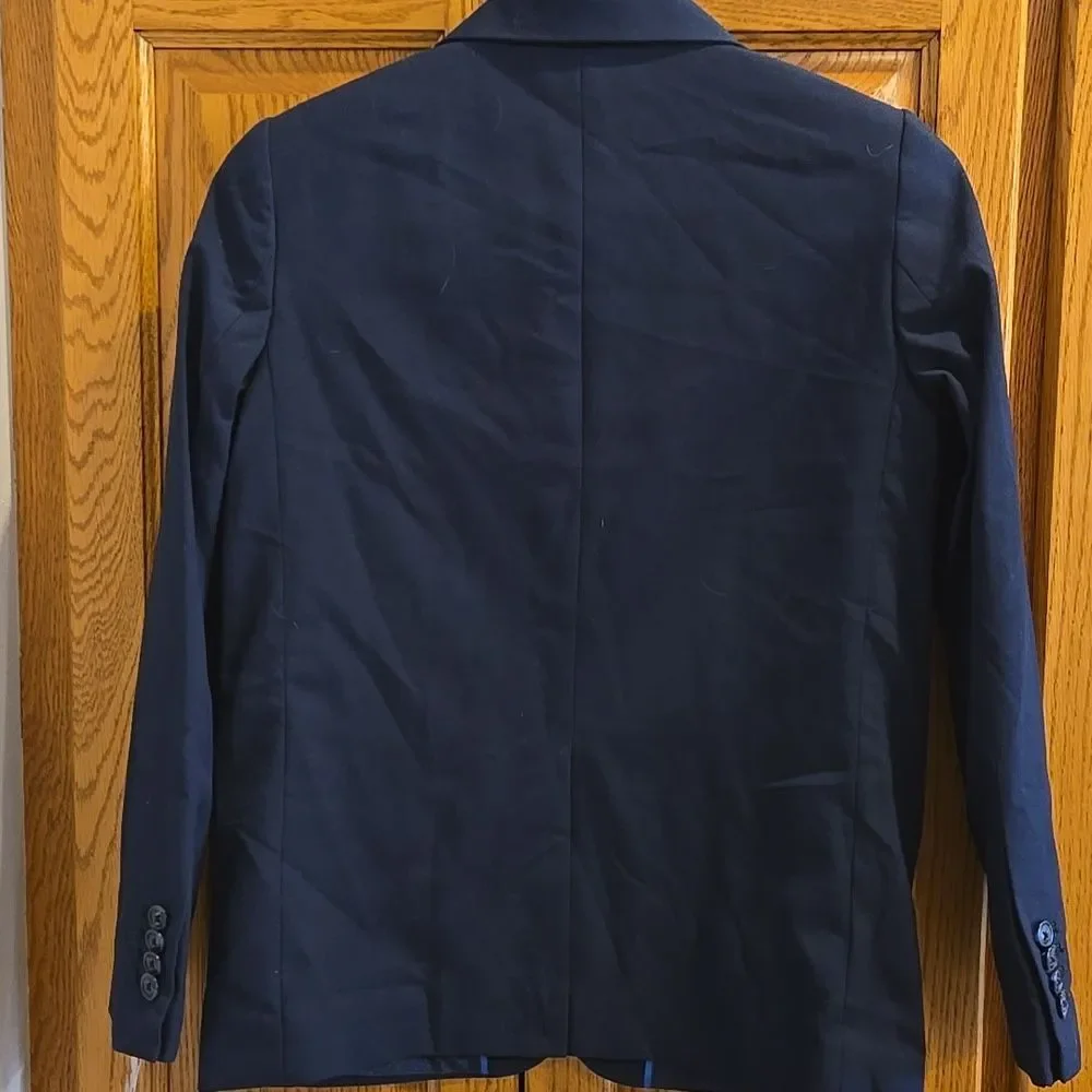 Boys Suit Jacket Cat & Jack Navy Blue Size 16 2 Button Coat